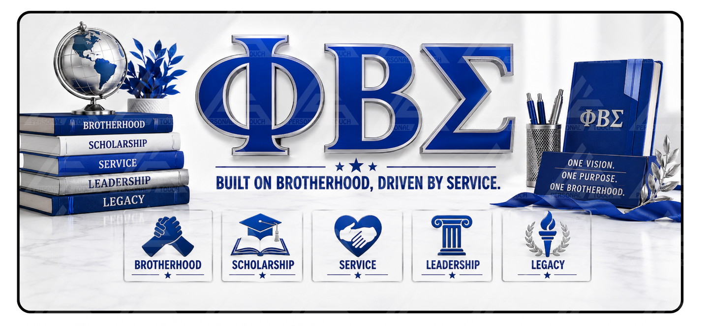 Divine 9 - Phi Beta Sigma Desk Mat