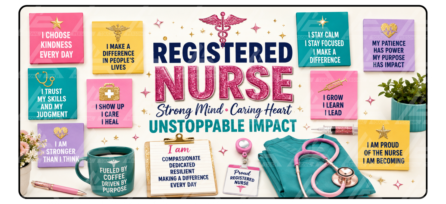 Registered Nurse Unstoppable Impact Desk Mat