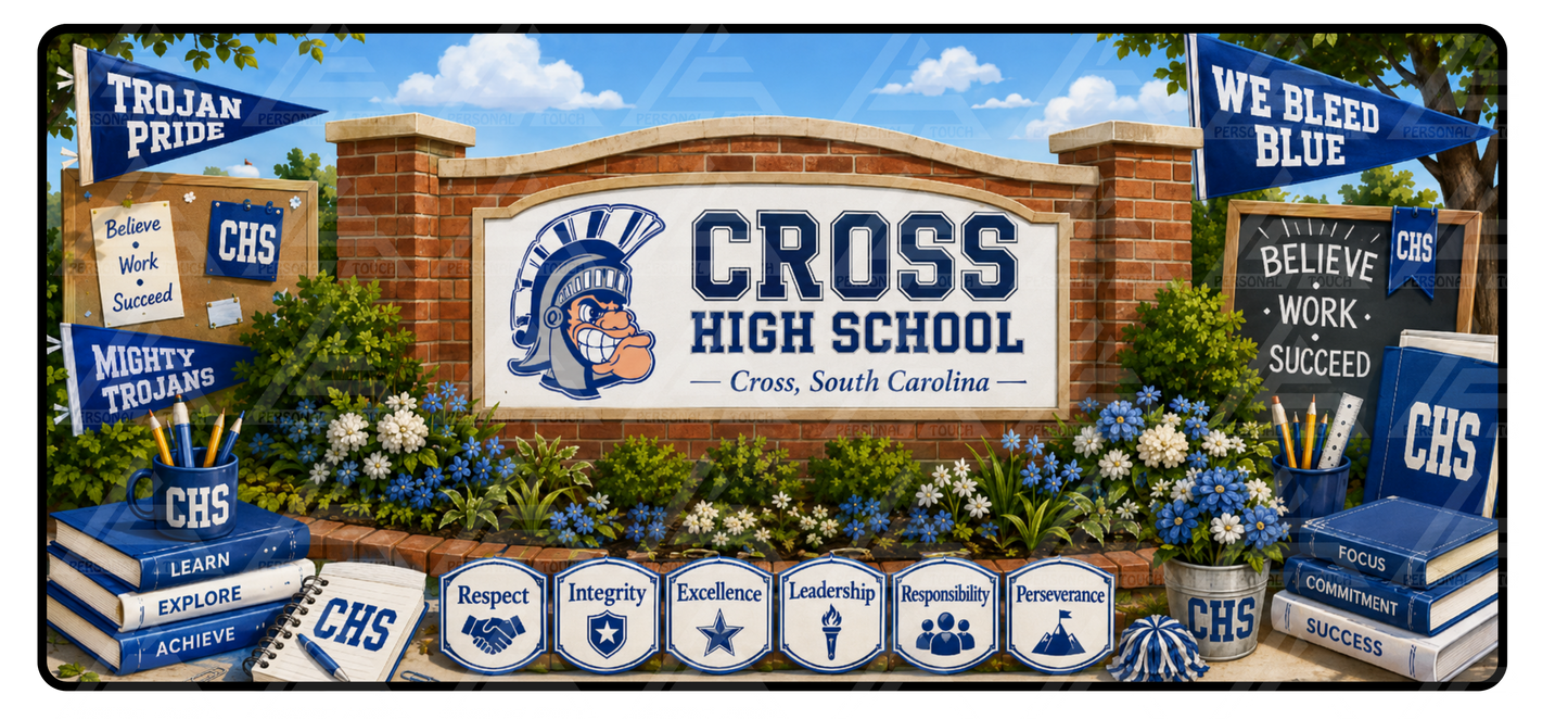 Cross High School Desk Mat