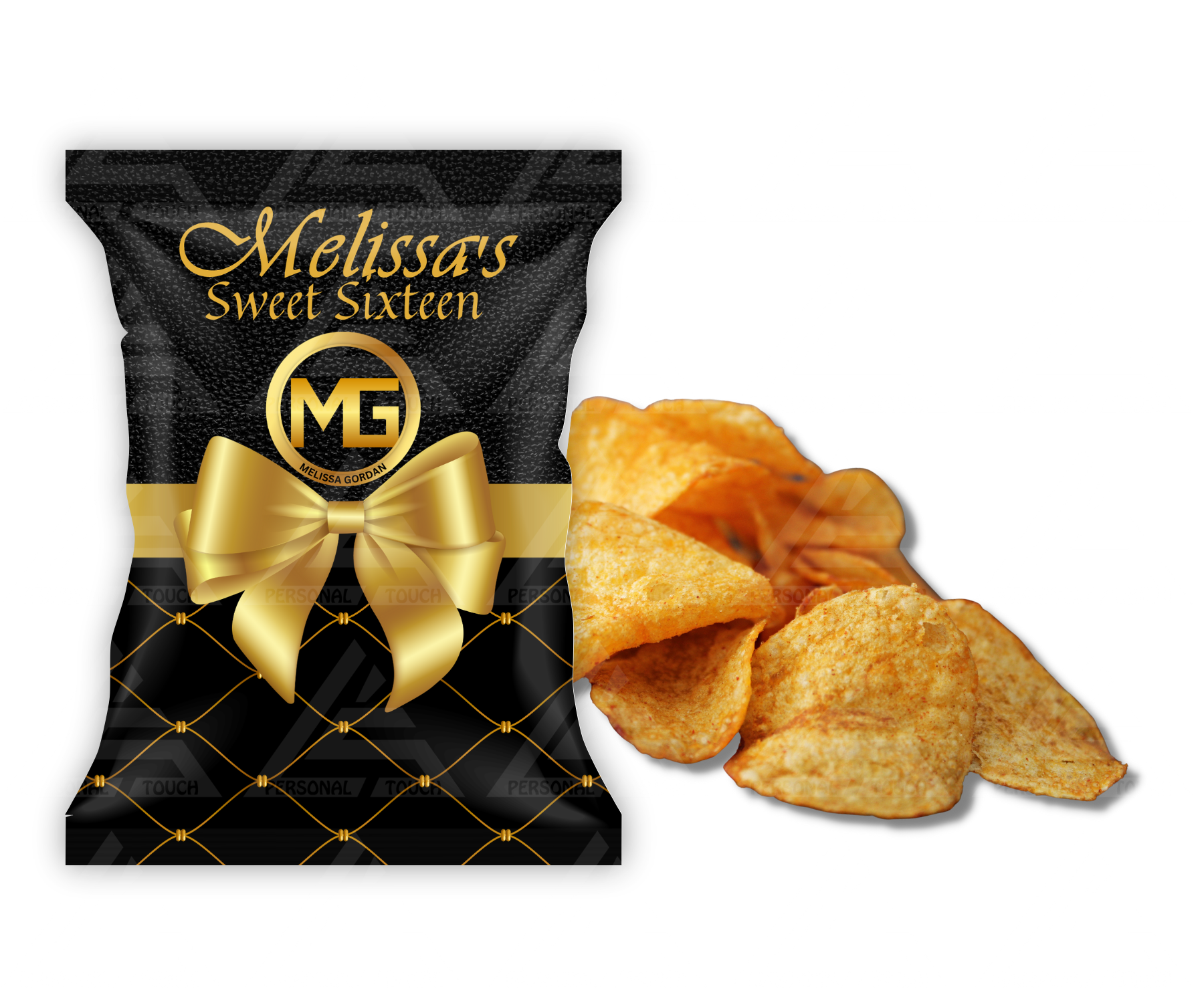 Personalized Designer Potato Chip Bags.  Louis vuitton birthday party, Louis  vuitton birthday, Custom party favors