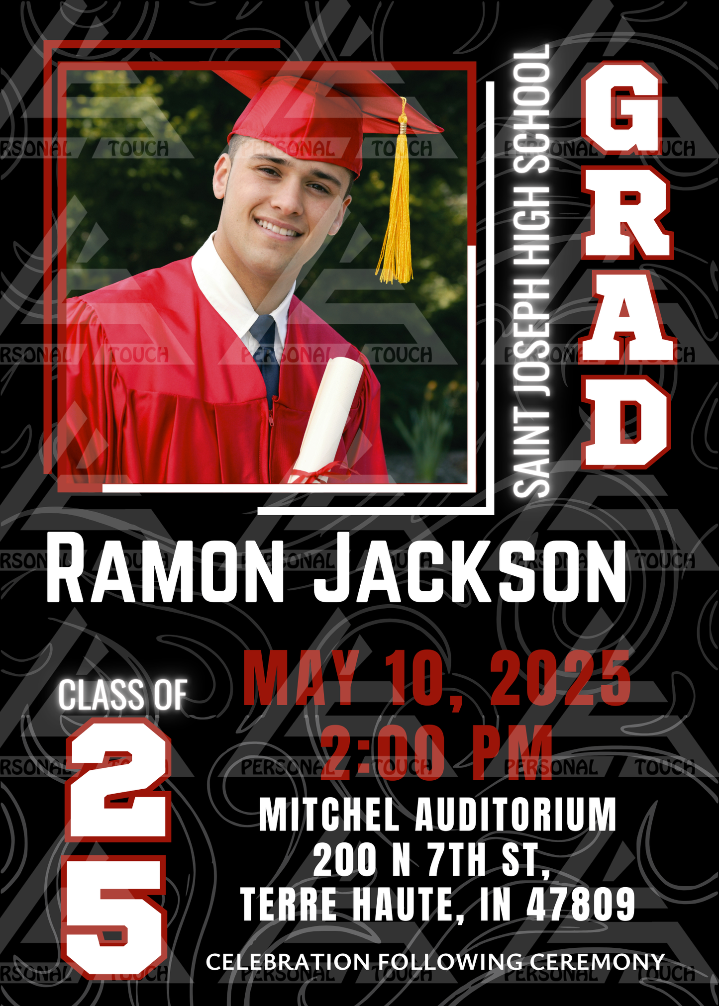 Graduation Invitation / Announcement - Photo Frame