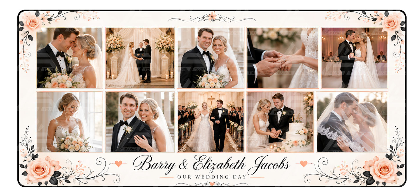 Custom Photo Collage Desk Mat