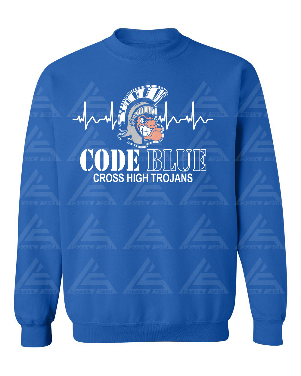 Cross High Code Blue Sweatshirt - Royal