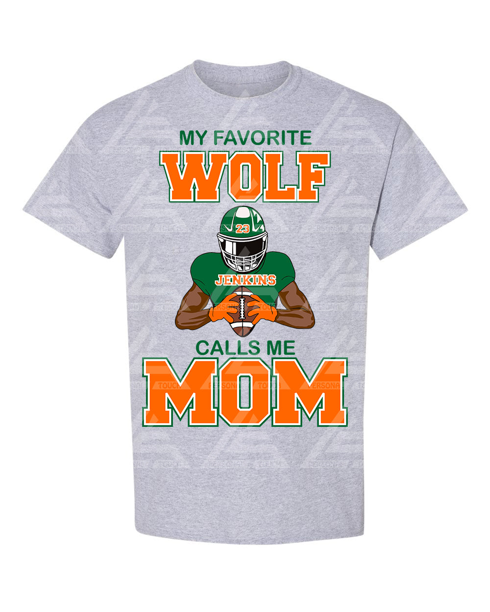 Wolf "My Favorite Player Calls Me (Dark) Gray Tee