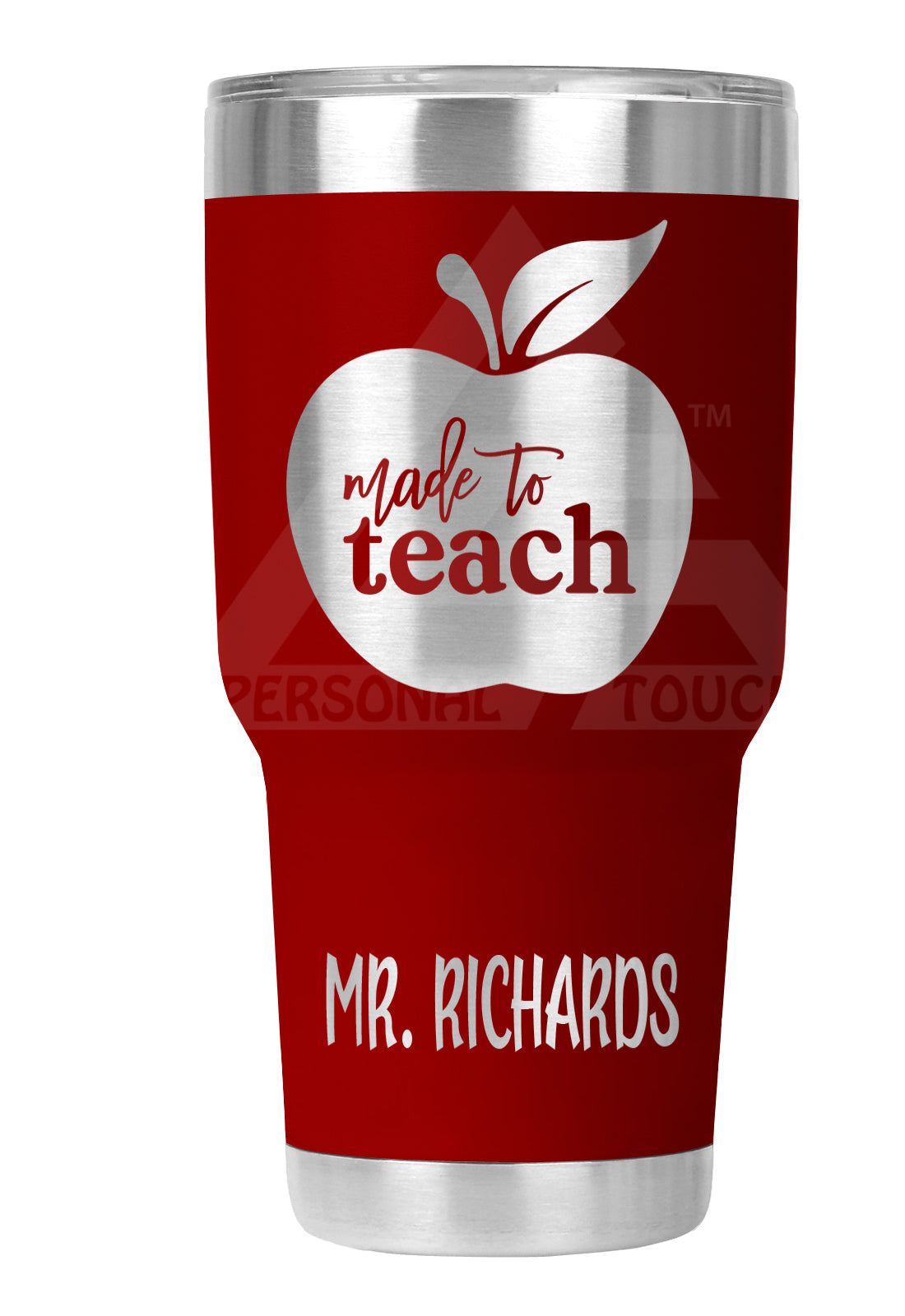 30 oz Engraved Made To Teach Tumbler