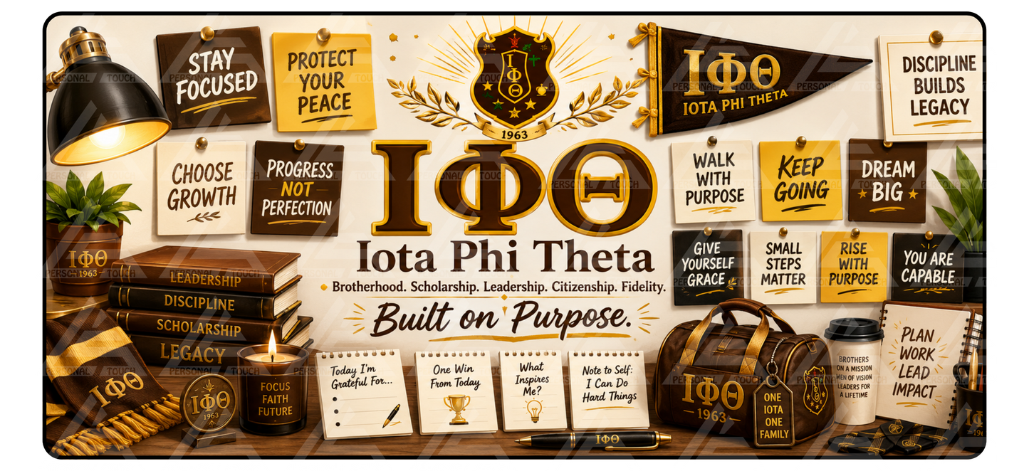 Divine 9 - Iota Phi Theta Motivation Desk Mat
