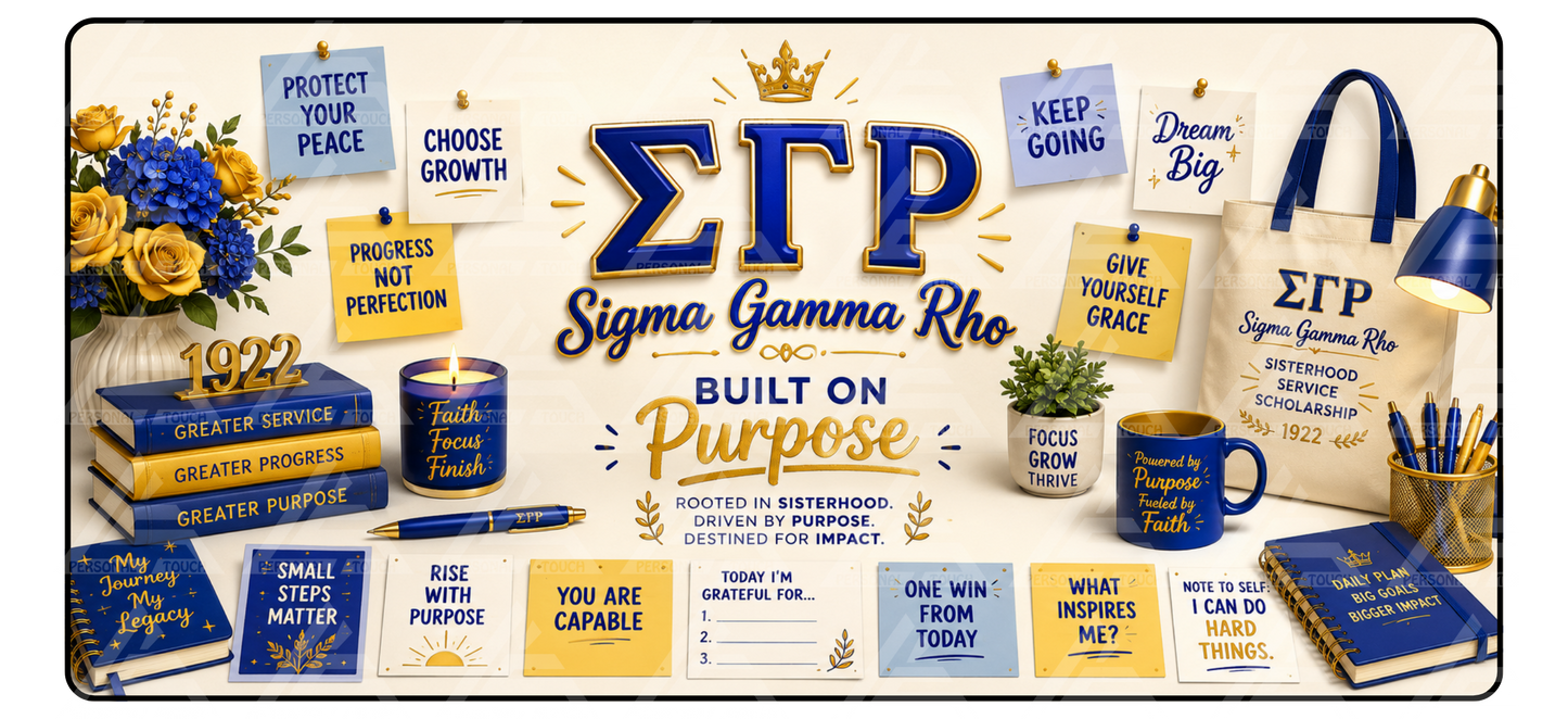 Divine 9 - Sigma Gamma Rho Motivation Desk Mat