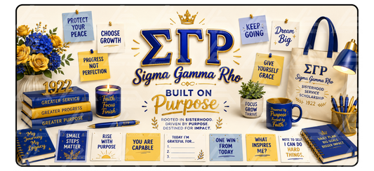 Divine 9 - Sigma Gamma Rho Motivation Desk Mat