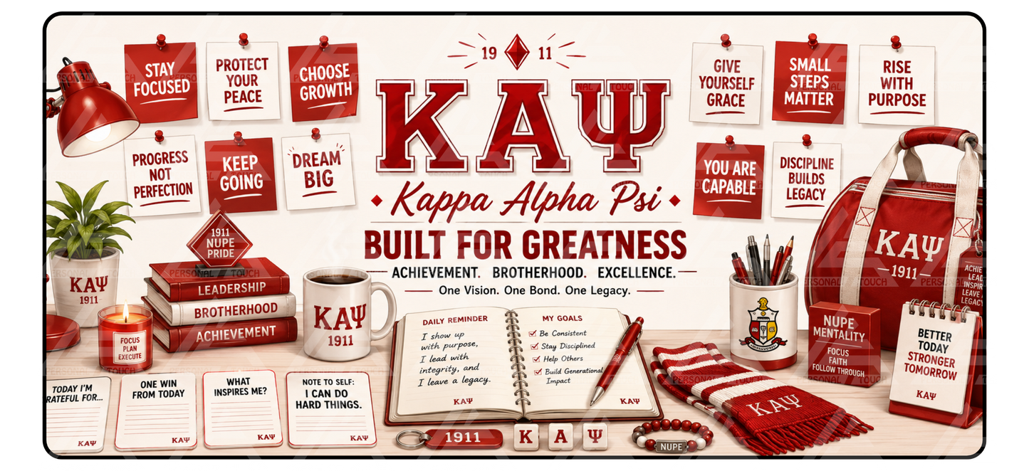 Divine 9 - Kappa Alpha Psi Motivation Desk Mat