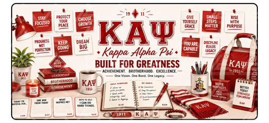 Divine 9 - Kappa Alpha Psi Motivation Desk Mat