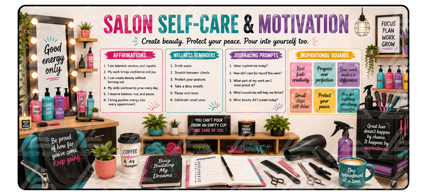 Salon Owner Self-Care Desk Mat