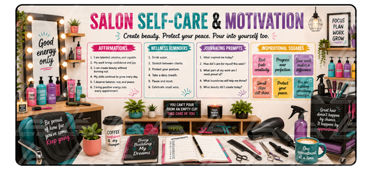 Salon Owner Self-Care Desk Mat