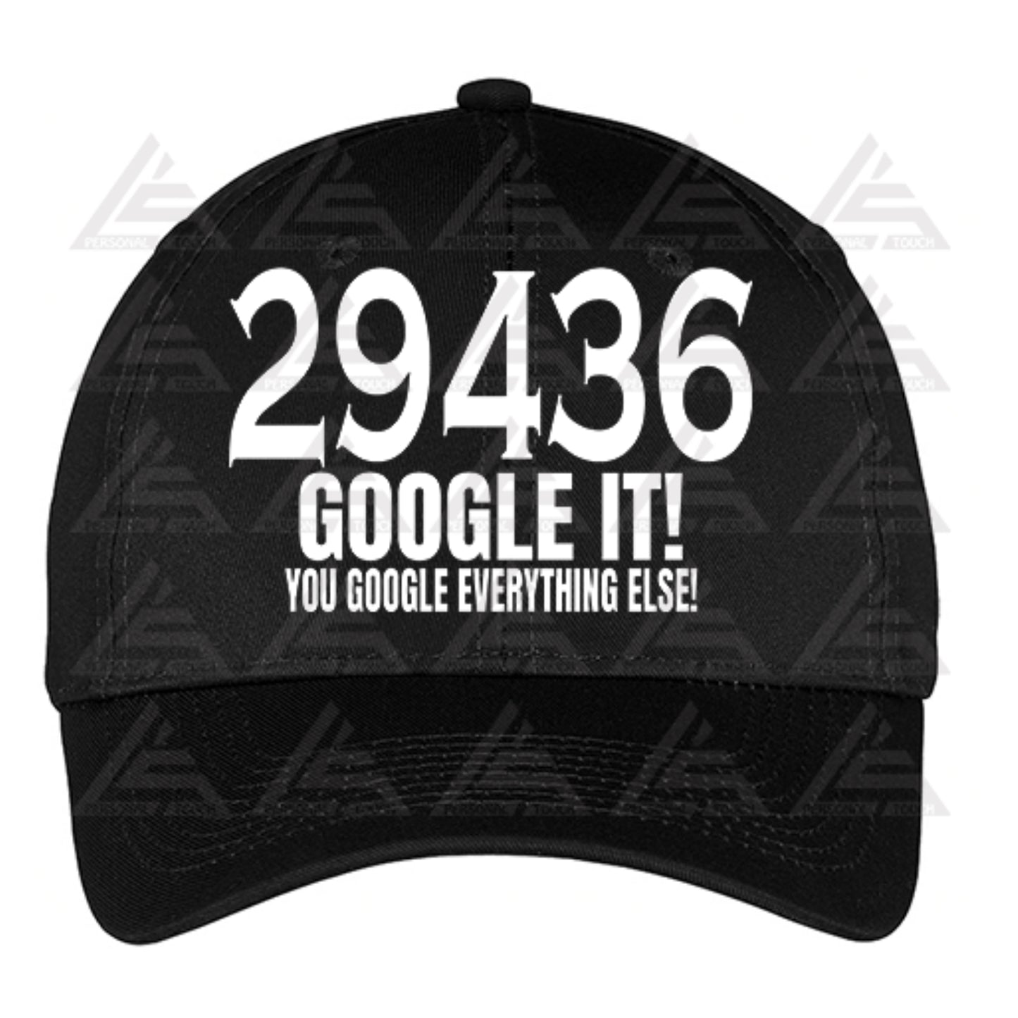 29436 Google It Adjustable Back Strap Cap - Black