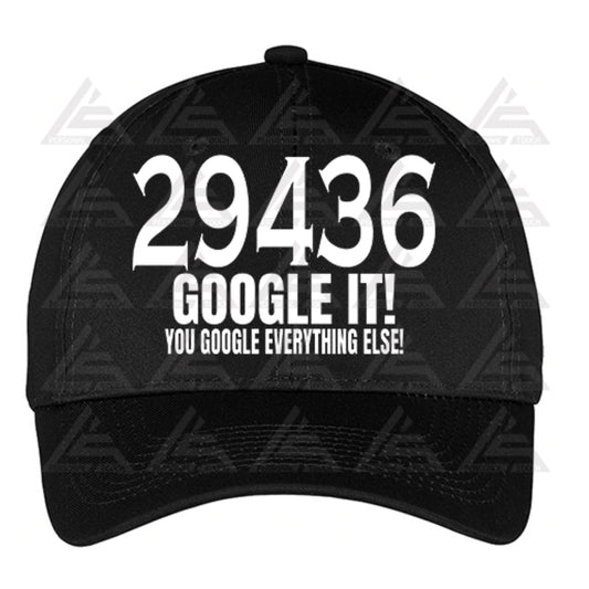 29436 Google It Adjustable Back Strap Cap - Black