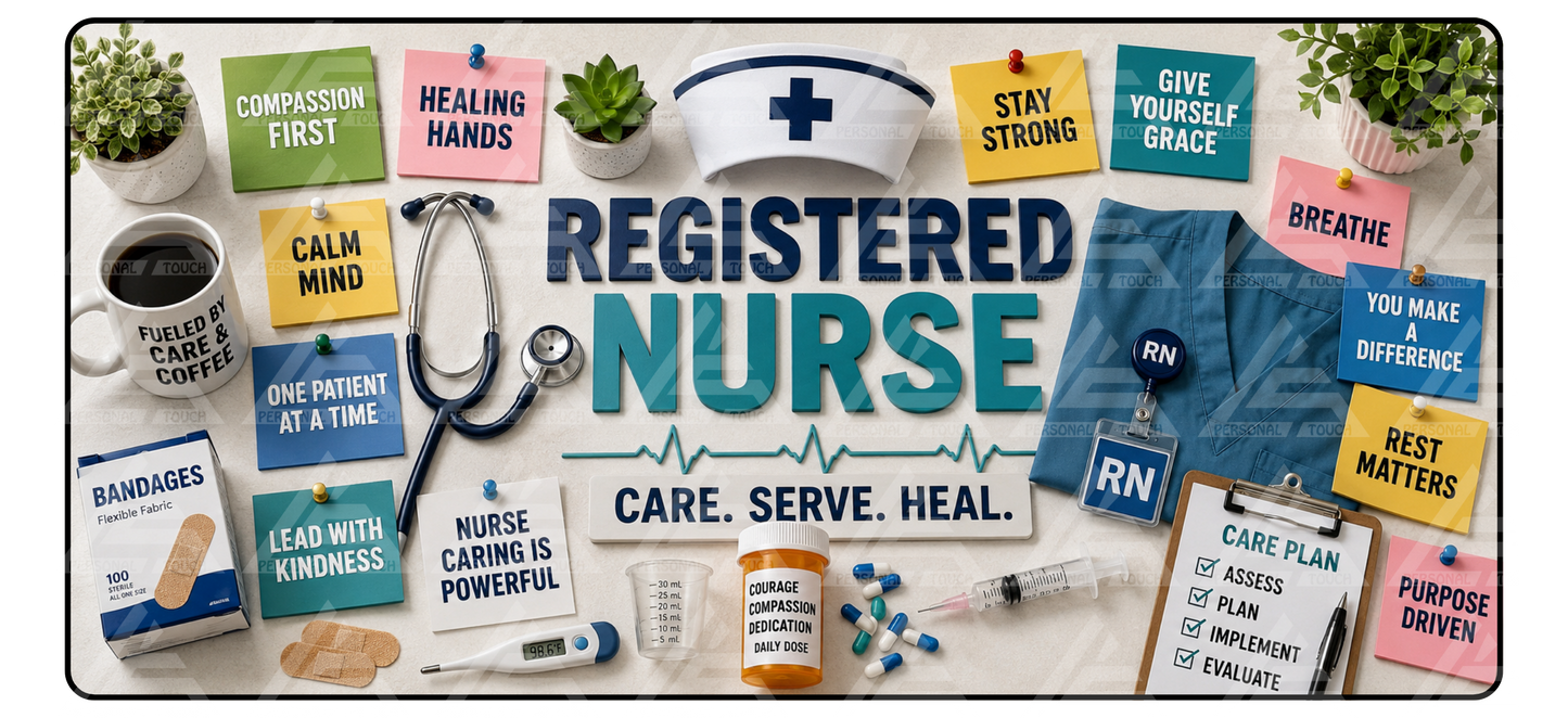 Registered Nurse Motivation Desk Mat #1