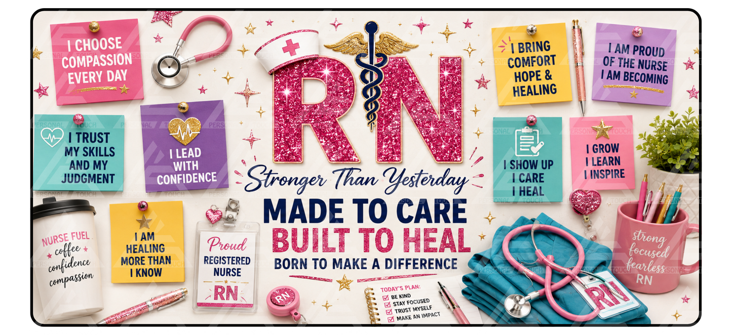 Registered Nurse Made to Care Desk Mat