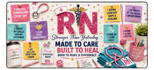 Registered Nurse Made to Care Desk Mat