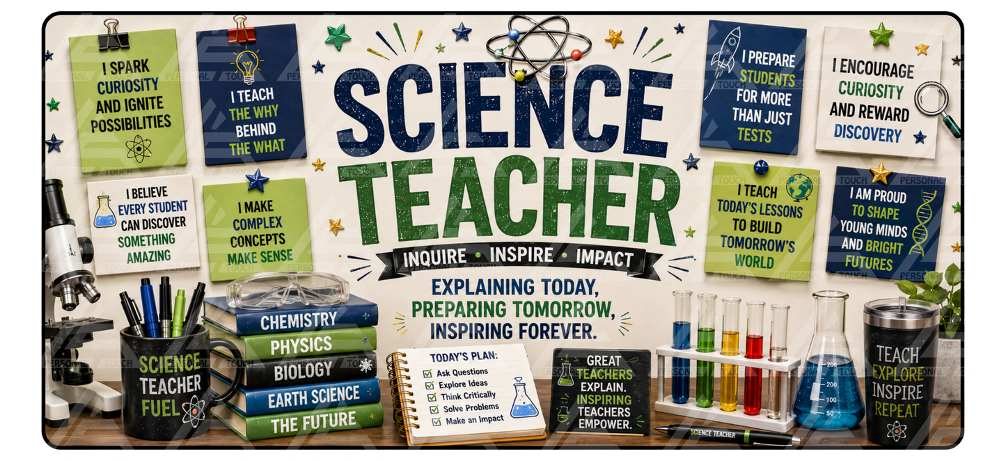 Science Teacher Desk Motivation Mat