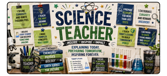Science Teacher Desk Motivation Mat