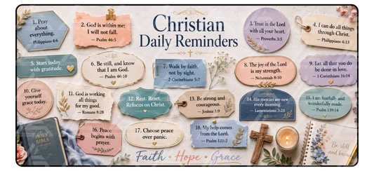 Christian Daily Reminders Desk Mat #2