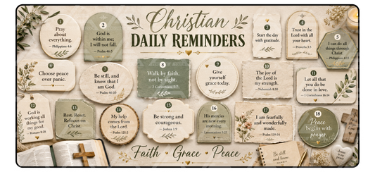 Christian Daily Reminders Desk Mat #1