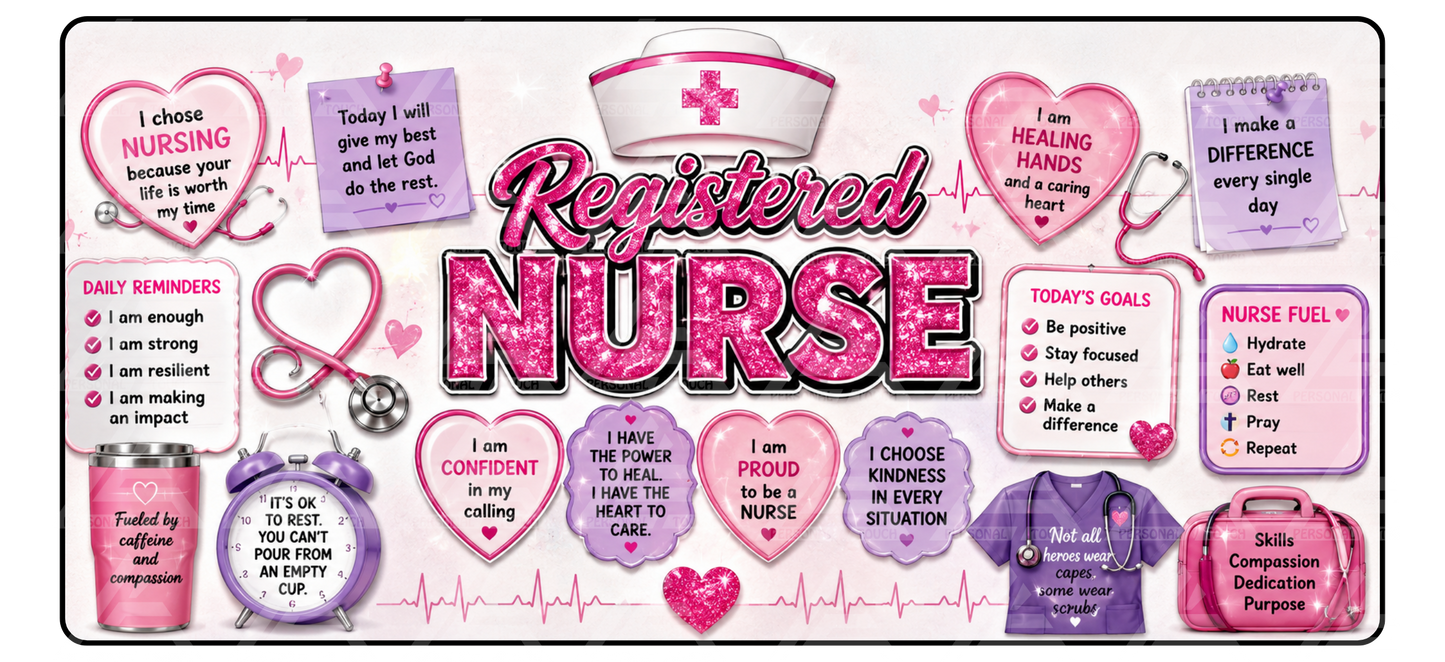 Registered Nurse Affirmation Desk Mat