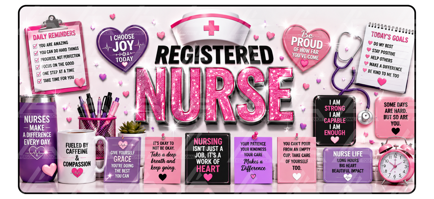 Registered Nurse Motivation Desk Mat #2