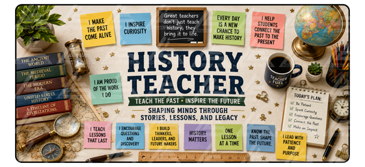History Teacher Motivation Desk Mat