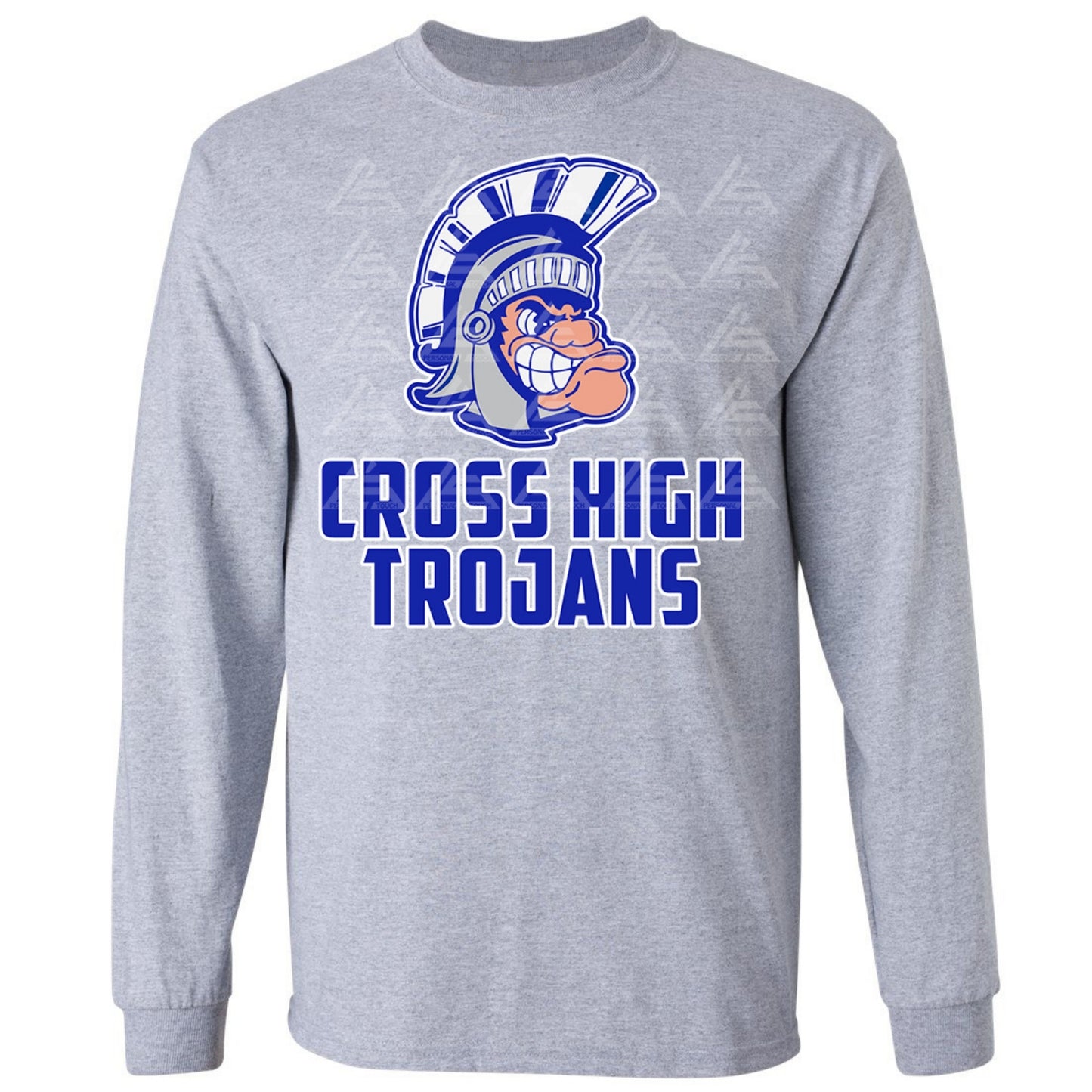 CHS Trojans Long Sleeve - Gray