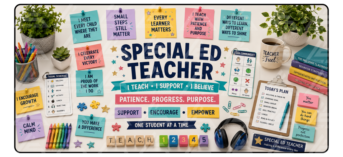 Special Ed. Teacher Motivation Desk Mat
