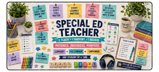 Special Ed. Teacher Motivation Desk Mat