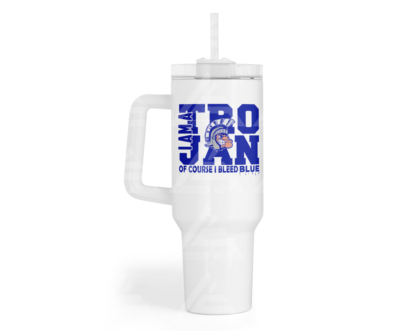 I am a Trojan 40 oz Tumbler w/Handle