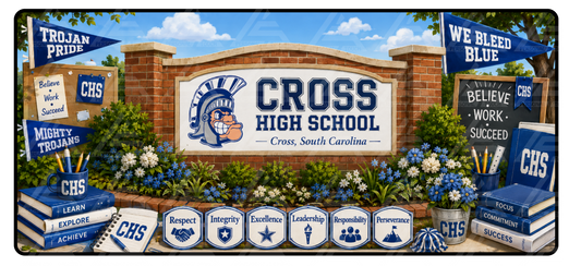 Cross High School Desk Mat