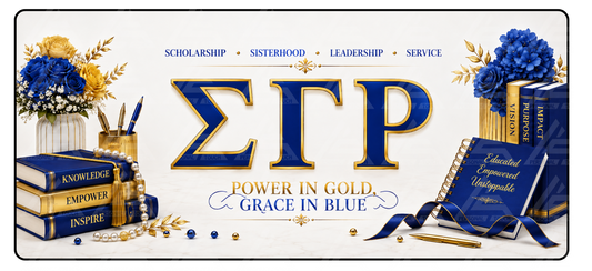 Divine 9 - Sigma Gamma Rho Desk Mat
