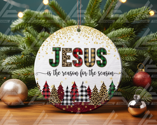 Glass Ornaments -Jesus is the Reason