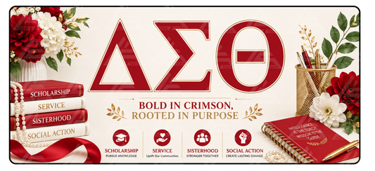 Divine 9 - Delta Sigma Theta Desk Mat