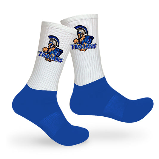 Cross Rec Athletic Socks - Royal Blue Bottom