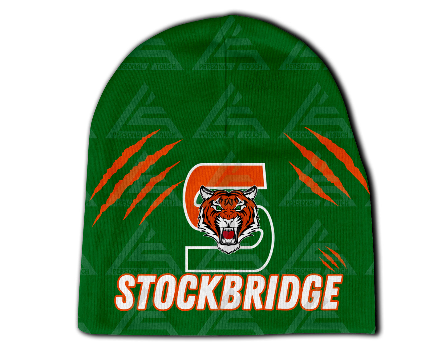 Stockbridge Tigers Beanie without/Color Cuff