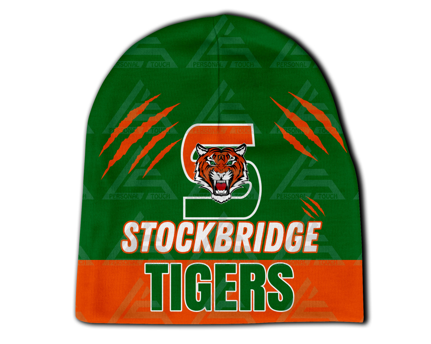 Stockbridge Tigers Beanie w/Color Cuff