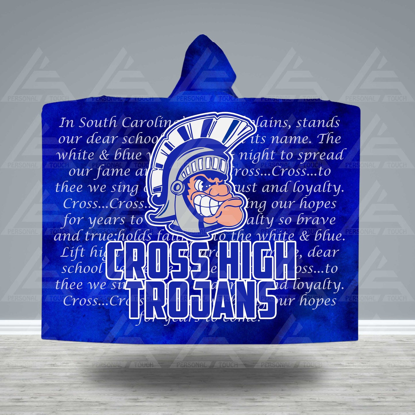 Cross High Alma Mater Hooded Blanket