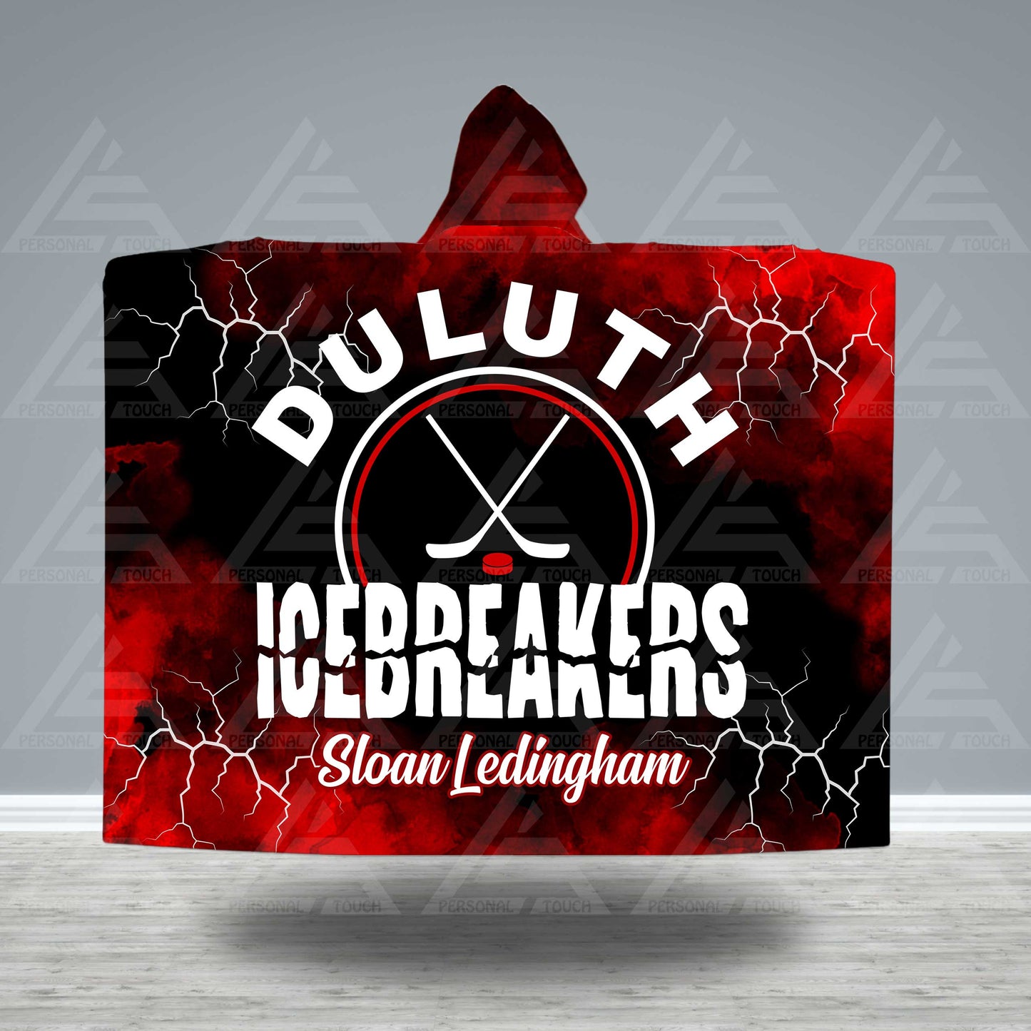 Duluth Icebreakers Hockey Hooded Blanket