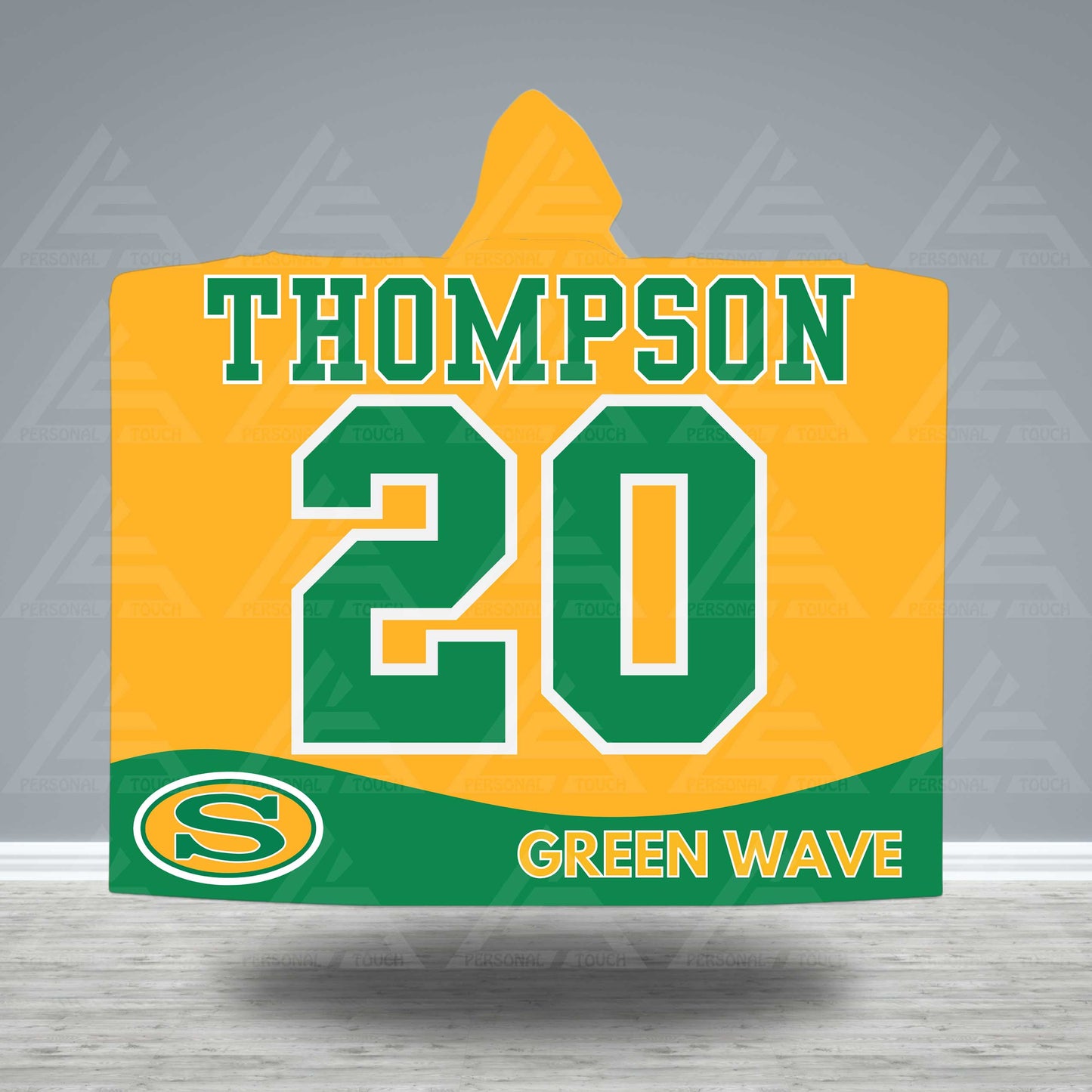 Personalized Sports Jersey Hooded Blanket