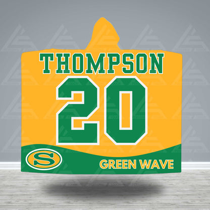 Personalized Sports Jersey Hooded Blanket