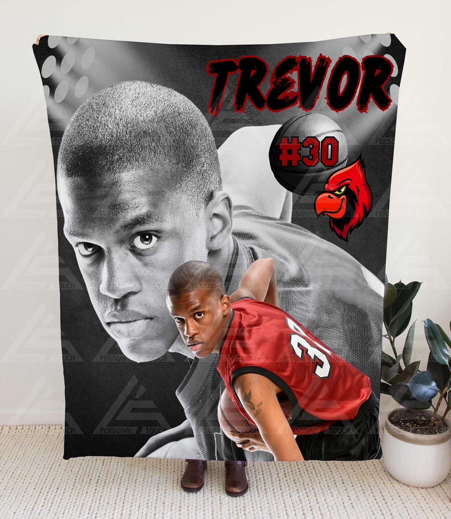 Custom Sports Photo Blanket