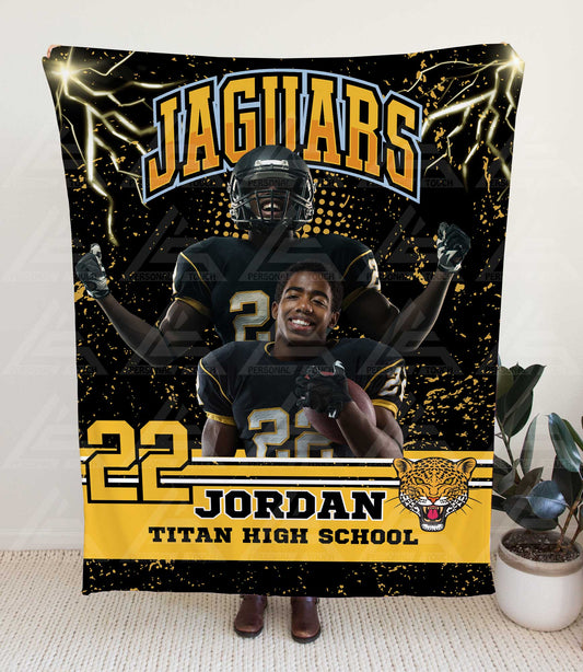 Custom Sports Jersey Photo Blanket