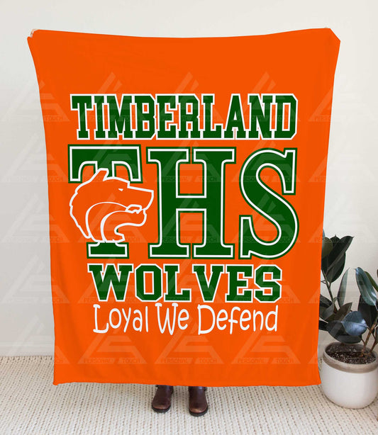 Timberland Wolves Blanket (orange)