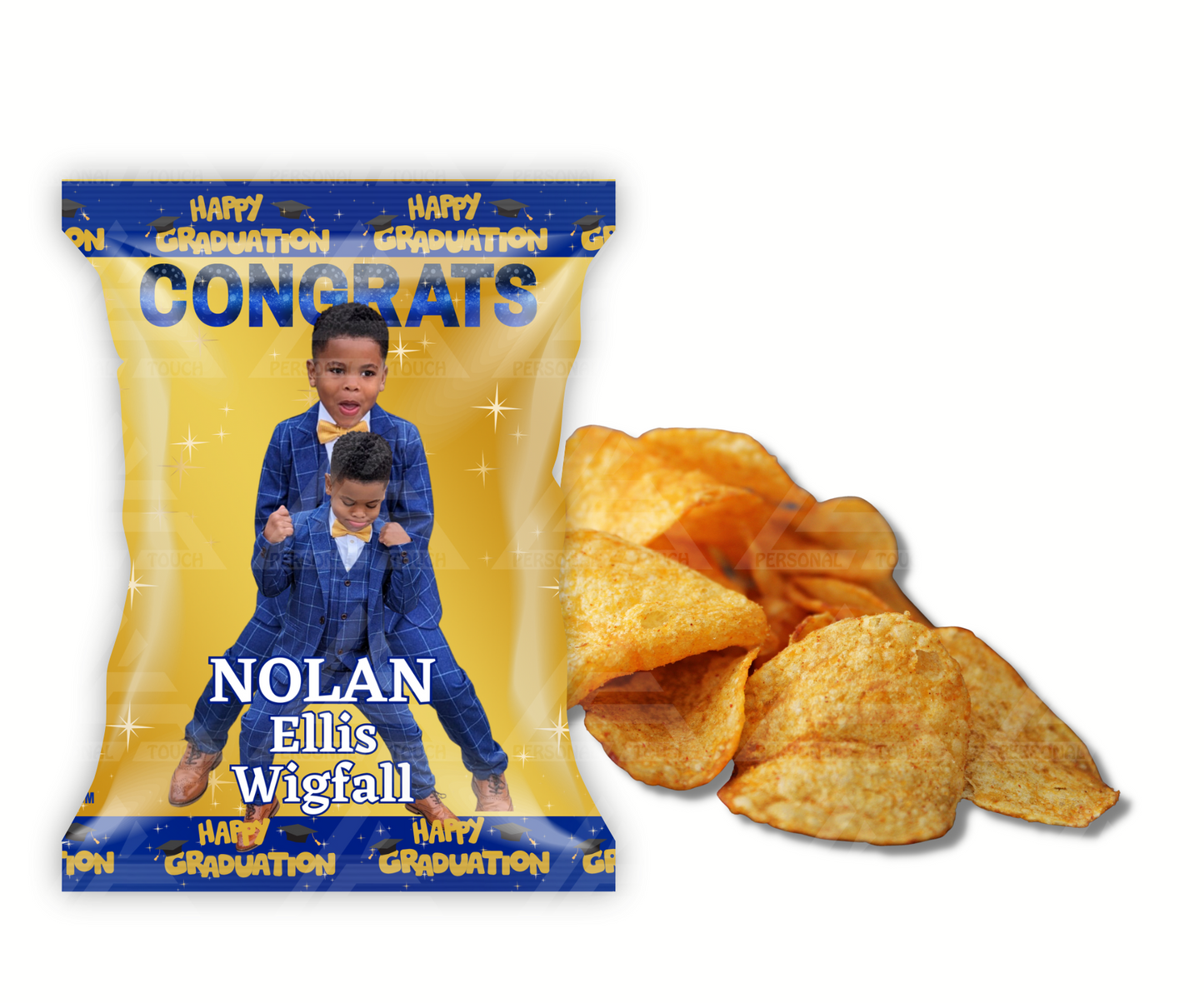 Personalized Pre-School Graduation Potato Chip Party Favor