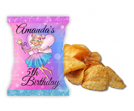 Personalized Birthday Potato Chip Party Favor-Fairy 1