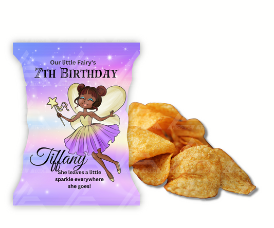 Personalized Birthday Potato Chip Party Favor-Fairy 2