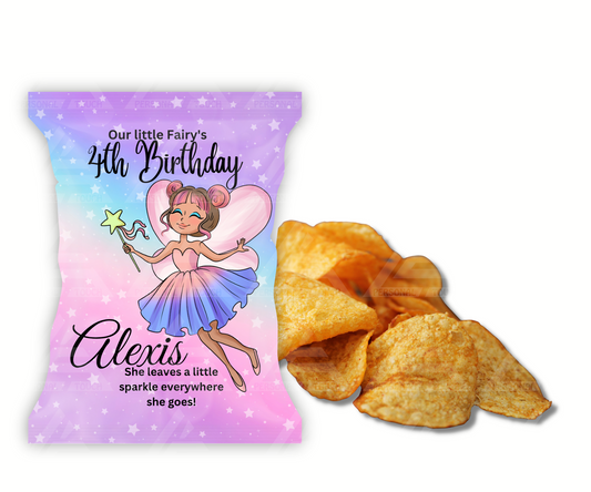 Personalized Birthday Potato Chip Party Favor-Fairy 3
